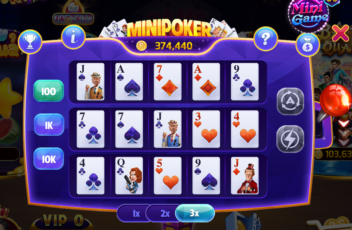 minipoker1 Mẹo chơi Mini Poker 789club dễ thắng nhất
